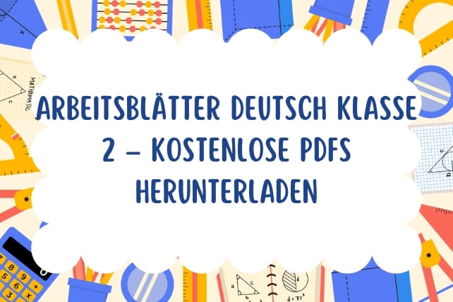 arbeitsblätter deutsch klasse 2-titelbild