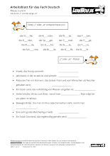 Kostenlose Arbeitsblätter Deutsch Klasse 3 im PDF-Format