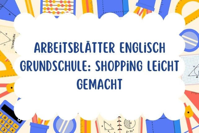 arbeitsblätter englisch grundschule shopping-titelbild