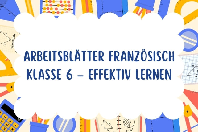 arbeitsblätter französisch klasse 6-titelbild