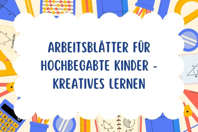 arbeitsblätter für hochbegabte kinder-titelbild