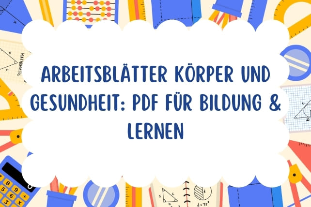 arbeitsblatt körper und gesundheit-titelbild
