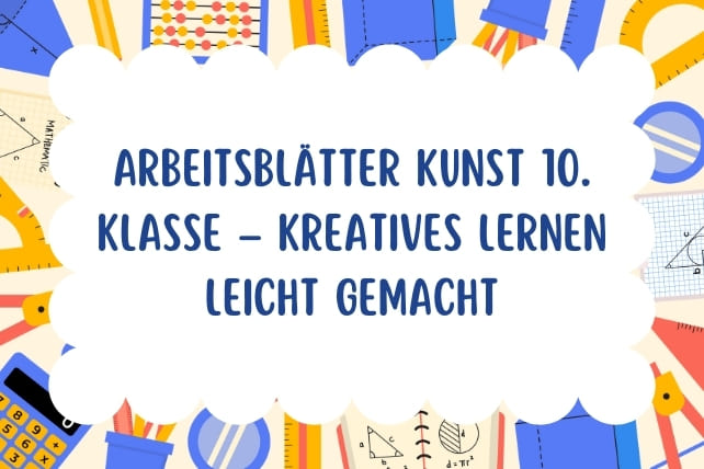arbeitsblätter kunst 10 klasse-titelbild