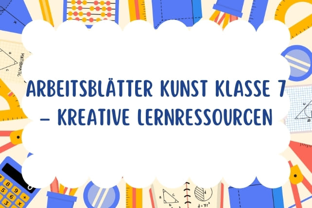 arbeitsblätter kunst klasse 7-titelbild