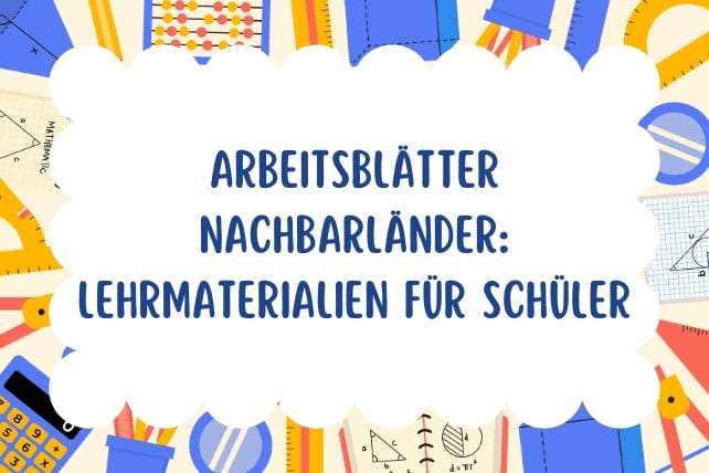 arbeitsblätter nachbarländer deutschland-titelbild
