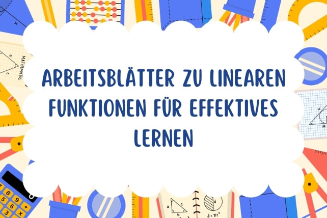 arbeitsblätter lineare funktionen-titelbild
