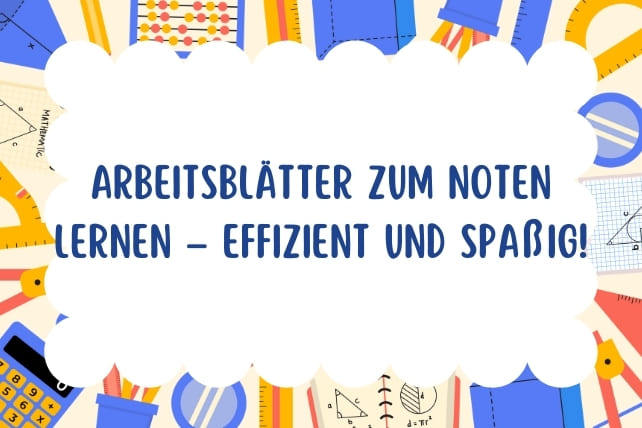 arbeitsblätter noten lernen-titelbild