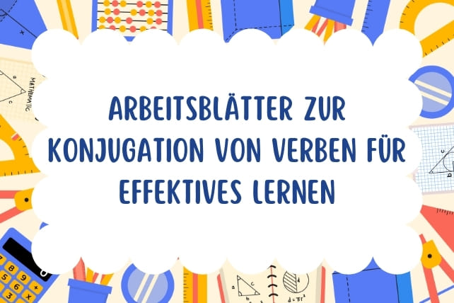 arbeitsblätter verben konjugieren-titelbild