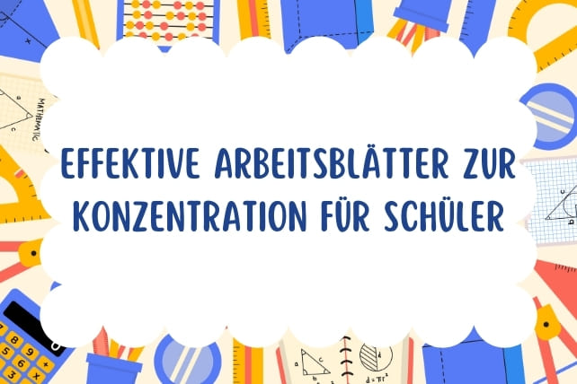 arbeitsblätter konzentration-titelbild