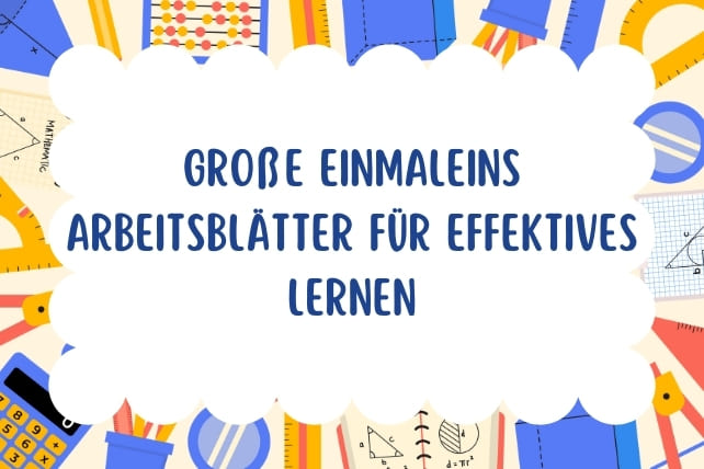 arbeitsblätter großes einmaleins-titelbild