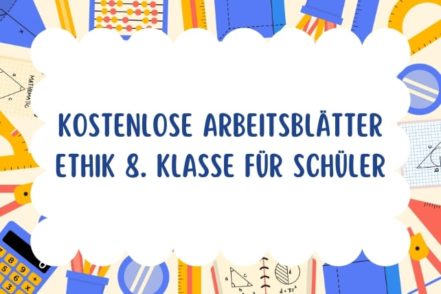 arbeitsblätter ethik klasse 8-titelbild