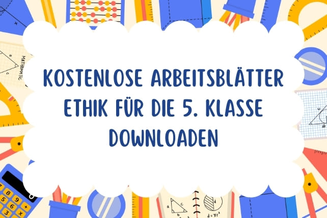 arbeitsblätter ethik klasse 5-titelbild