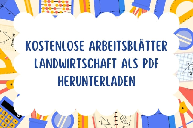 landwirtschaft arbeitsblatt pdf-titelbild