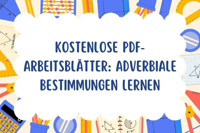 arbeitsblätter adverbiale bestimmungen-titelbild