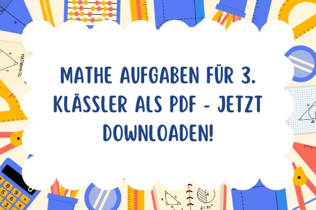 Kostenlose Mathe Arbeitsblätter 4. Klasse im PDF-Format